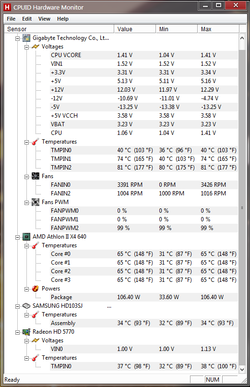 Hardware Monitor - CE1 and CnQ off - HP Power Settings.png
