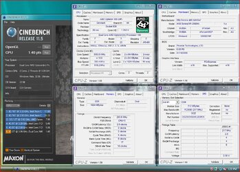 Opteron 180 @3.05 GHz DDR-406C2 Cinebench 11.5 1.40.JPG